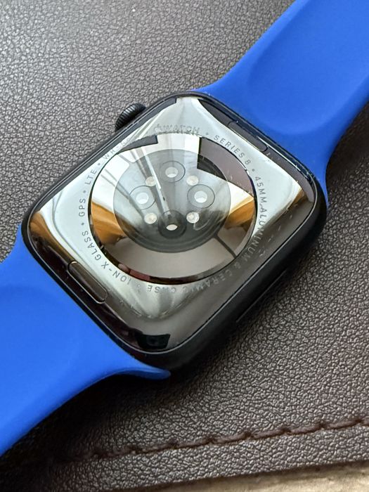 Apple Watch Seria 8 45mm GPS + Cellular / Midnight Blue / Impecabil