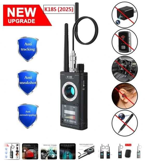 NEW Скрити Камери Детектор GPS Радио Записващи Микрофони 3D Магнитомер