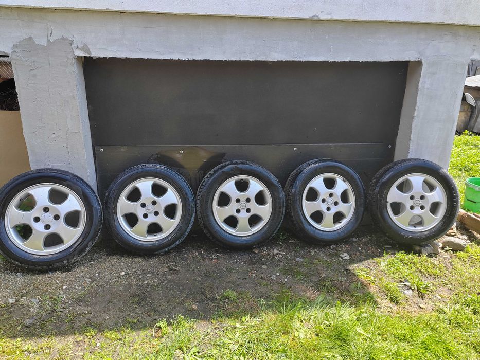 5 jante aluminiu opel astra cu tot cu anvelope si prezoane conice