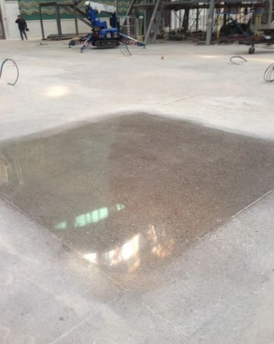 Полы из мраморной крошки