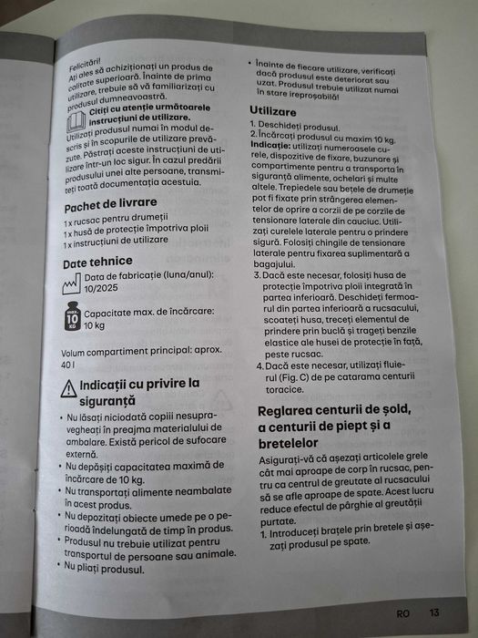 Vanzare rucsac drumetie