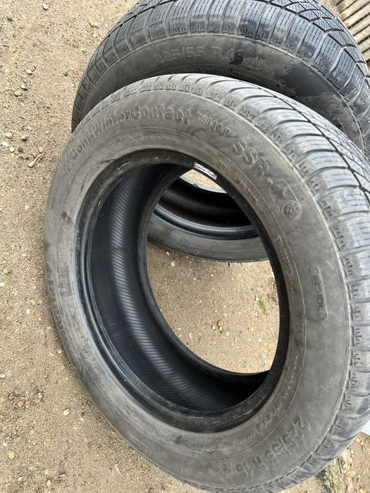 Vând 4 anvelope Iarna 2XBridgestone+2xContinental