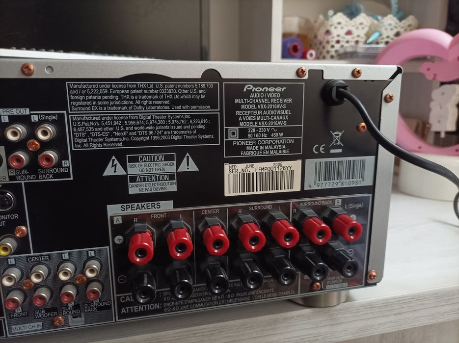 Pioneer receiver vsx- 2016av-s