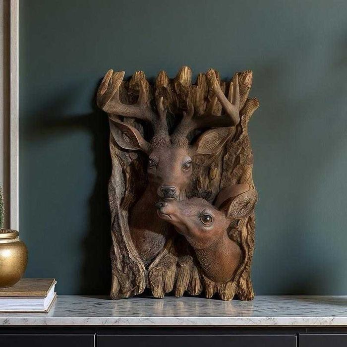 Ново Пано за Стена Елен - Декорация Еленчета 35х22см