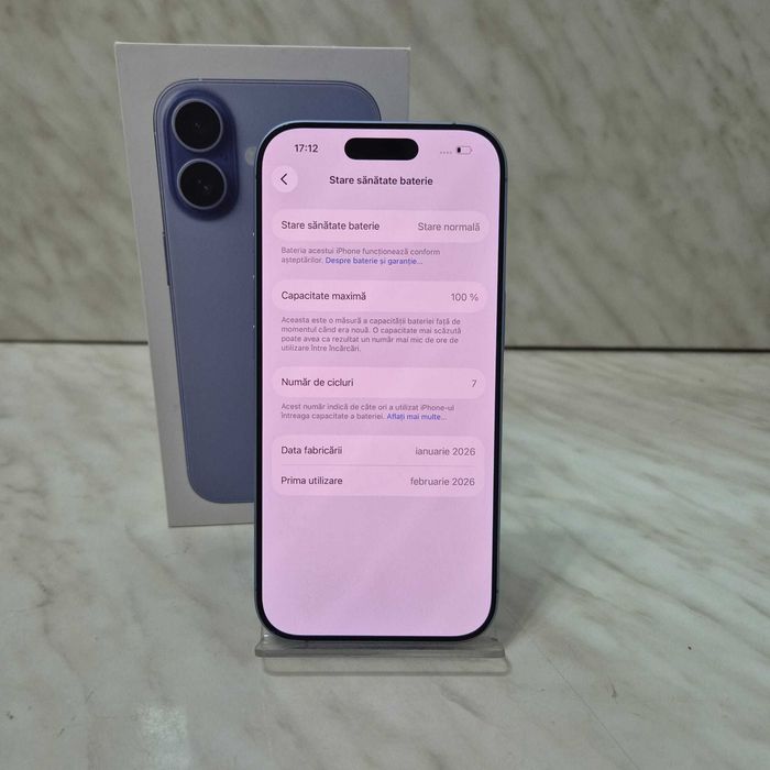 Telefon Apple iPhone 17 Blue 256gb Ca Nou Zeus Amanet Rahova 35113