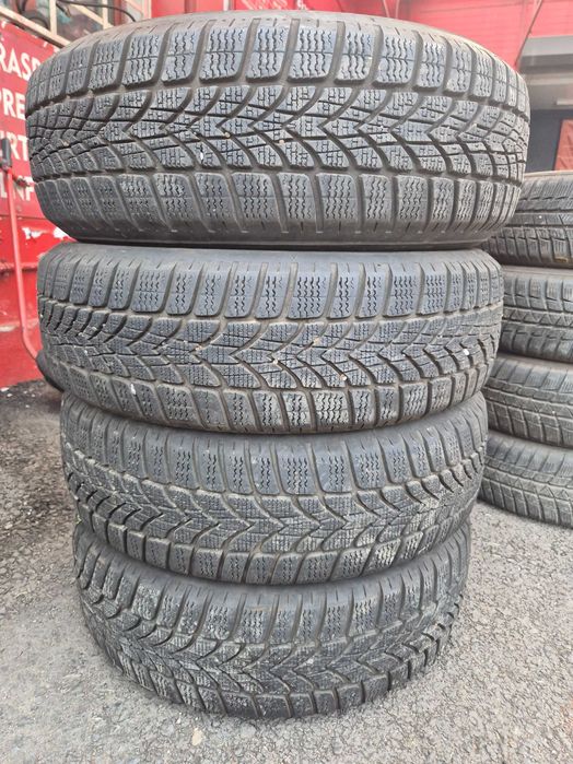 4 Anvelope M+S - 195/65/16 - DUNLOP 4D - CA UNELE NOI - DOT 2017 !