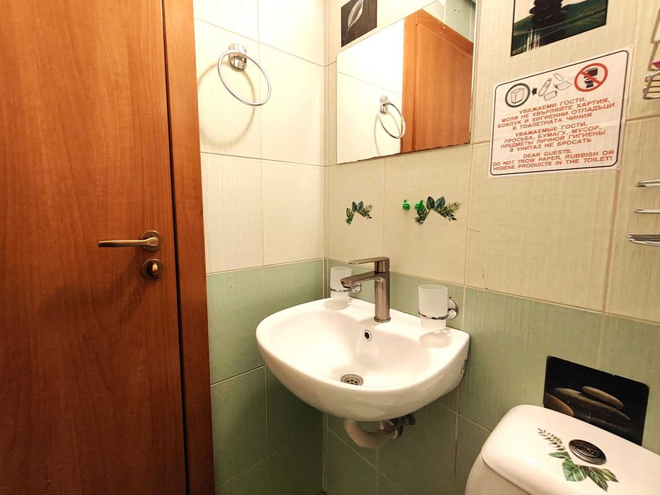 ТОП  НАЕМ | Двустаен на втора линия до централния плаж с покрит двор/веранда,Равда