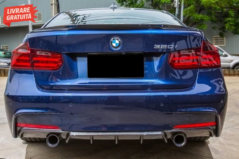 Difuzor Bara Spate cu Evacuare Dubla BMW 3 Series F30 F31 (2011-2019)