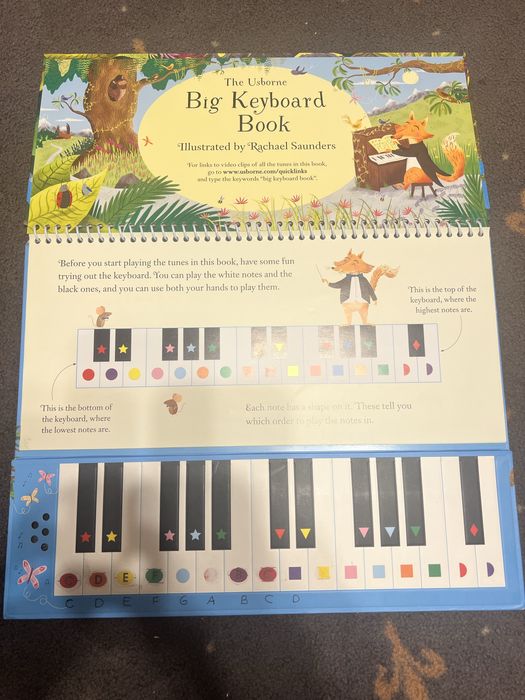 Usborne big keyboard book carte muzicala