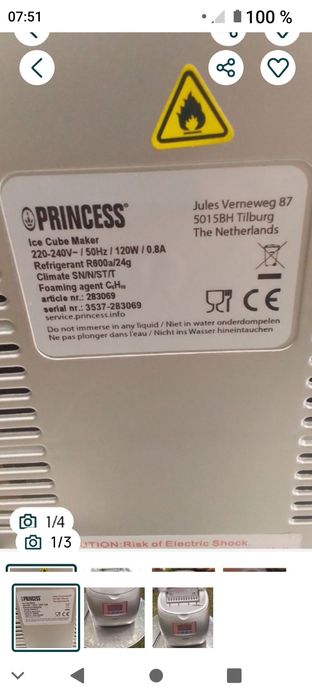 Vând mașina de făcut gheață