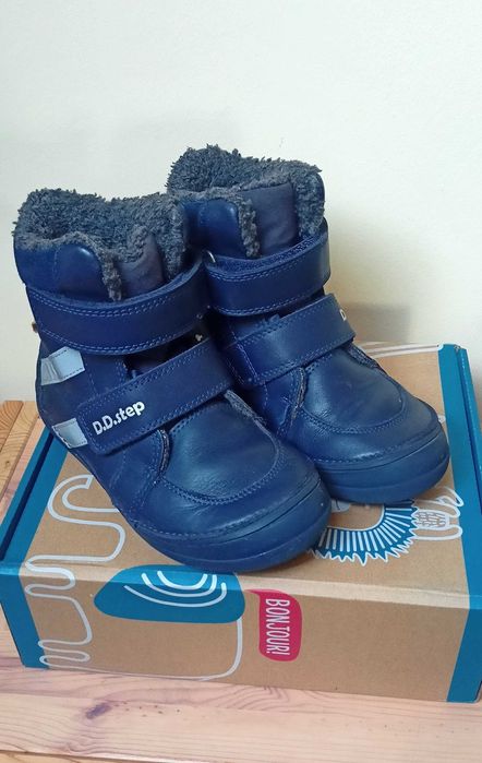 Ghete DDStep îmblănite din piele water repellent mărimea 29