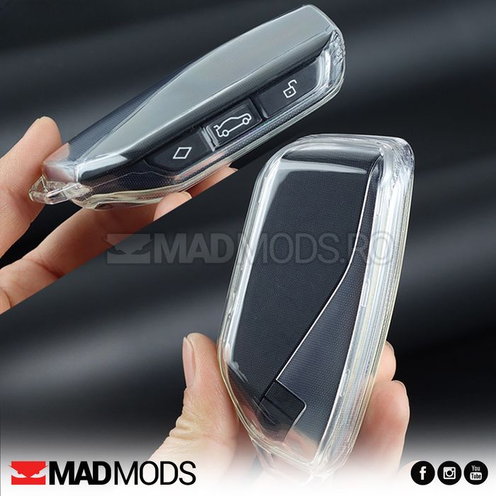 Husa transparenta slim protectie cheie BMW Seria 1 2 3 4 5 6 7 8 X i M