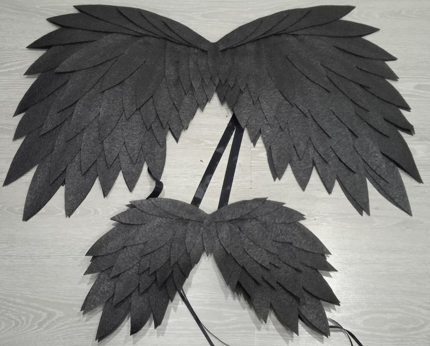 Крылья Ангела белые, черные, серые, жёлтые