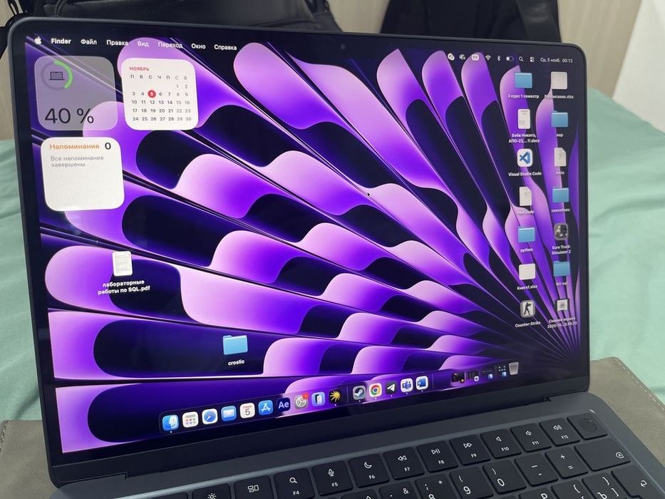 Продам Macbook Air 13 m3 8/256gb