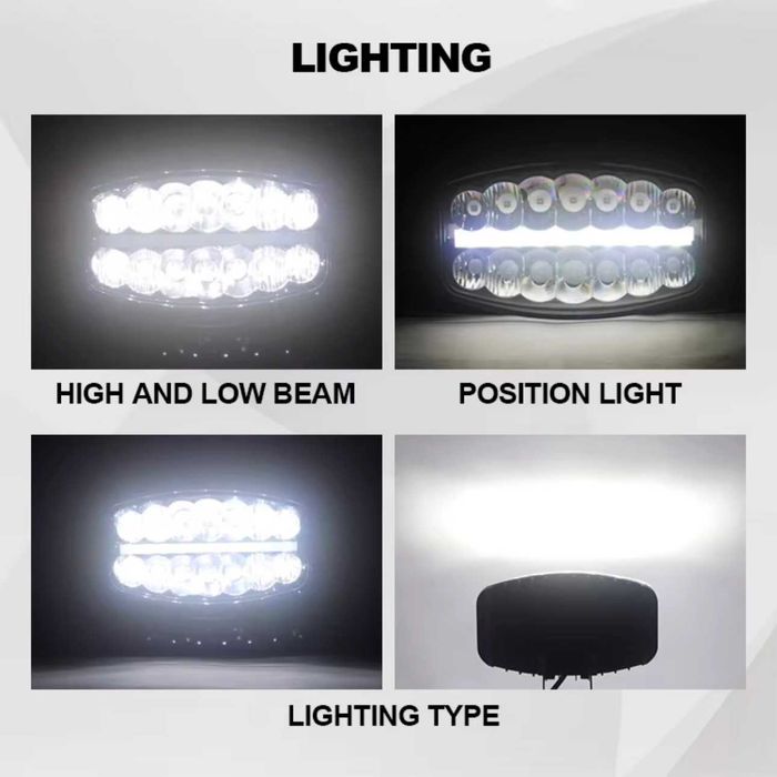 180W Мощен LED Диоден Халоген за Камиони Халогени за ролбар за Камион