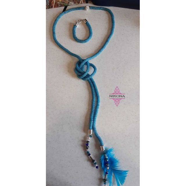 Комплект бижута. колие с гривна