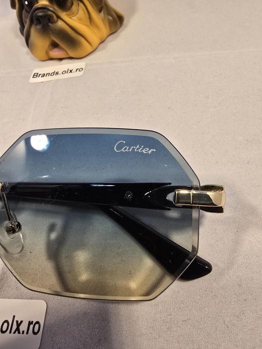 Ochelari de soare Cartier CT0439 Blue-Green, made in Italy