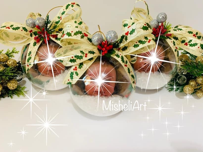 Коледна топка със снимка