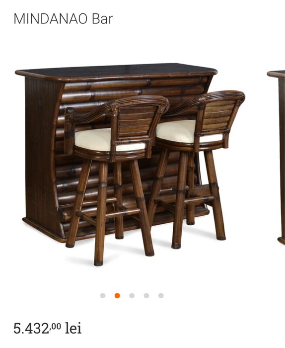 Bar bambus , scaune bar bambus