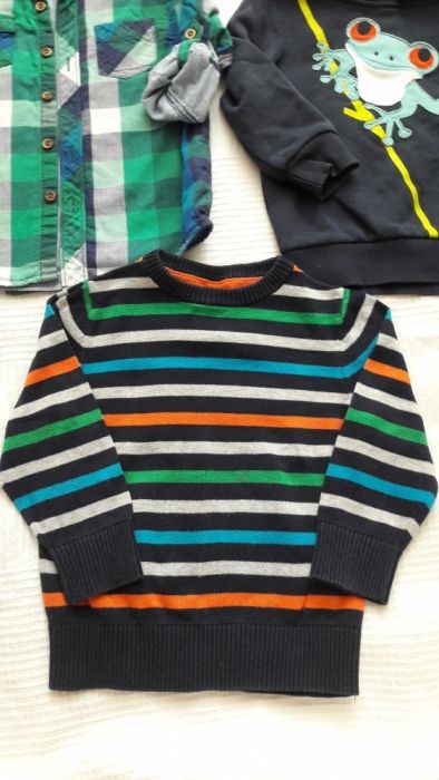 Lot 3 hanorac, camasa, pulovar, ca noi,18-24 luni, mar.92