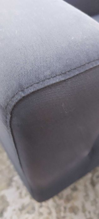 Кресло фотьойл черен текстил