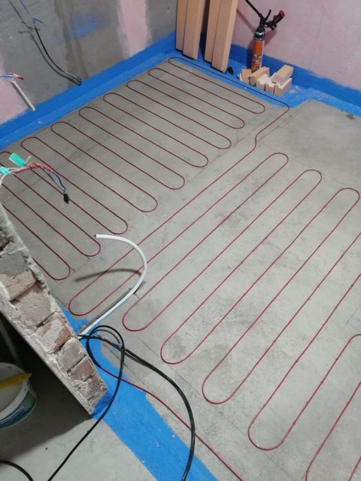 Тёплые Полы под Кафель в Стяжку, Наливной пол