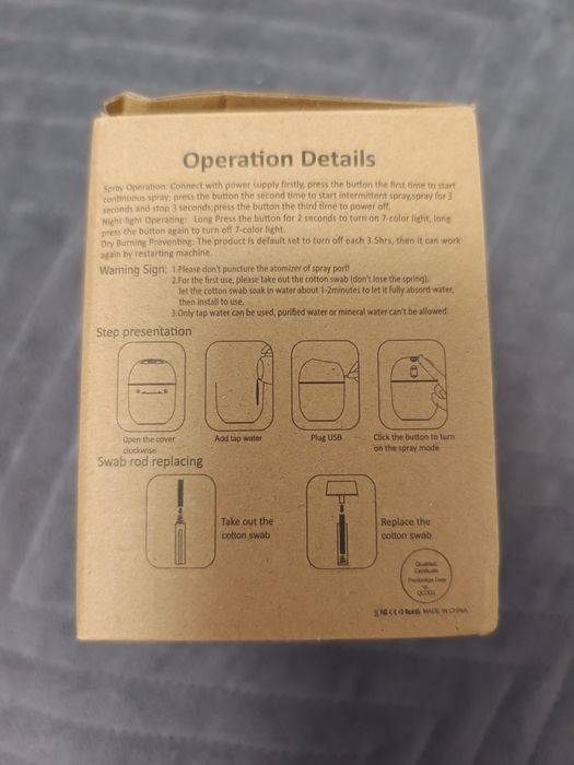 Umidificator cu ulei