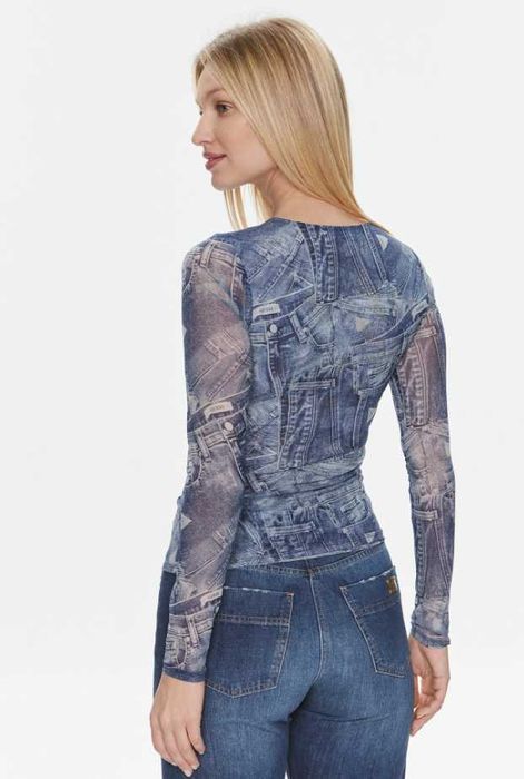 Блуза с дънков ефект Guess