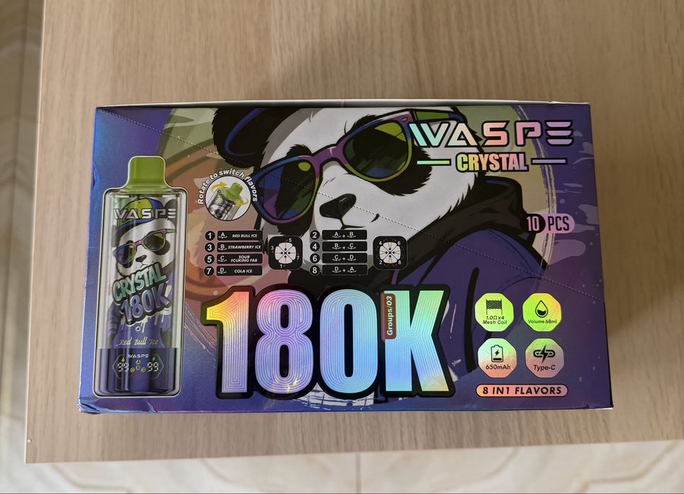 Vape Crystal 180K - 8 in 1 - Sigilat