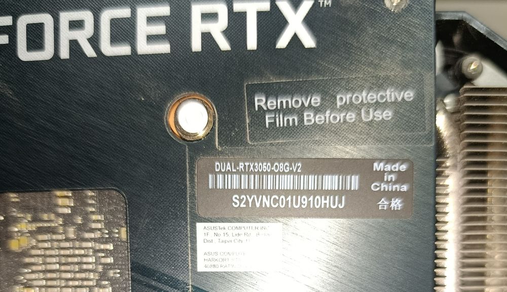 Видеокарта Rtx 3050