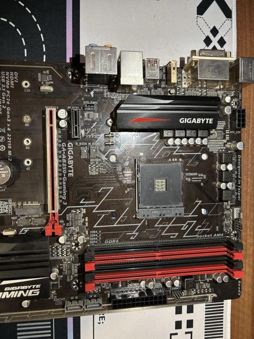 Placa de baza AM4 Gigabyte GA-AB350-Gaming 3