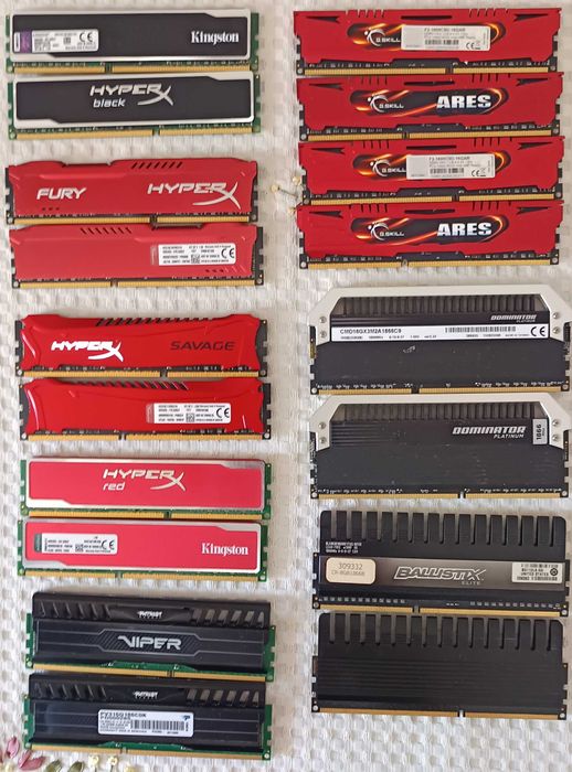 Kit Memorie Ram 16 32Gb DDR3 Corsair LP Crucial Ballistix Elite G.Skill