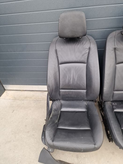 Scaune bancheta interior piele neagră bmw f10 fara incalzire