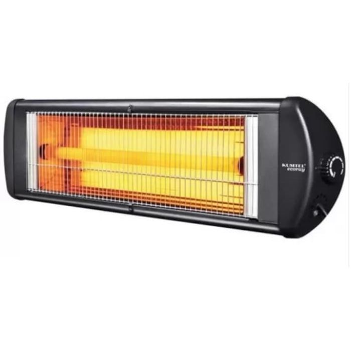 Radiator electric cu infrarosu, Termostat, Corp metalic, Protectie 20 IP, Negru 2500W