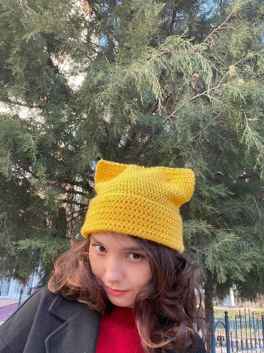 вязаные шапки ручной работы