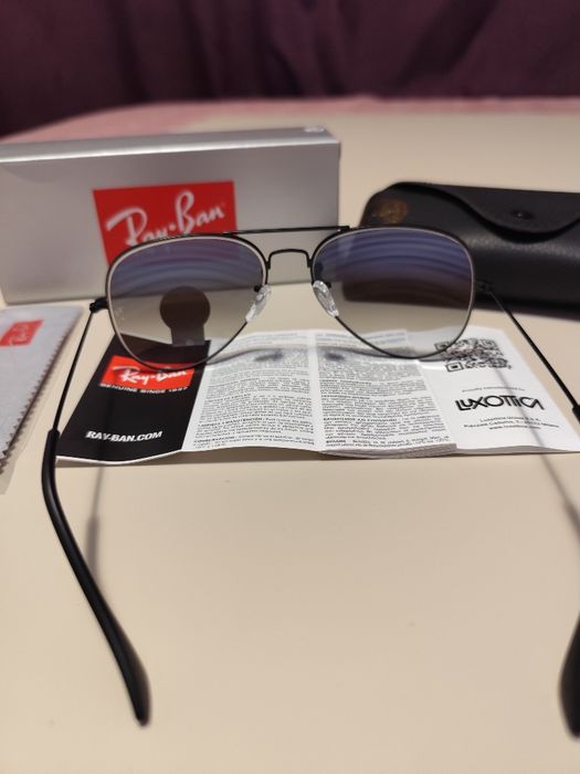 Ochelari de soare Ray-Ban RB3026 Aviator cu lentile de sticlă gradiente