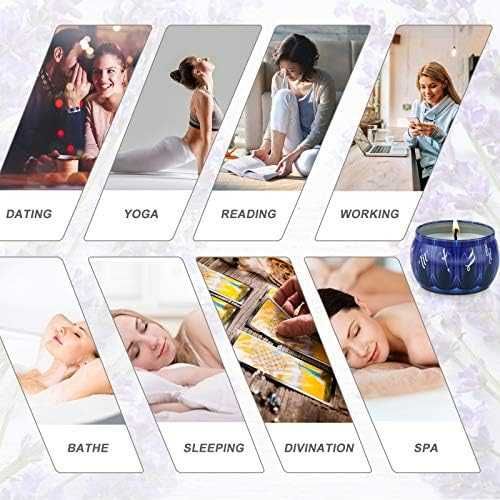 Нов Подаръчен комплект 4 ароматни свещи Релаксация Антистрес дом офис