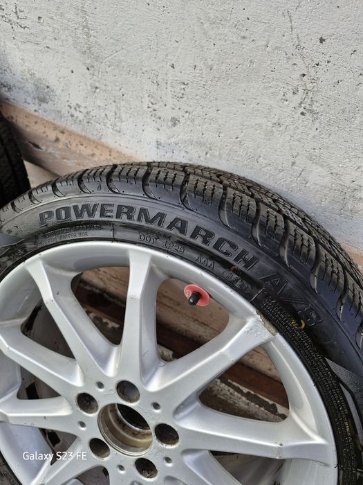 Vând genti aliaj cu anvelope All Season  215/45 R17