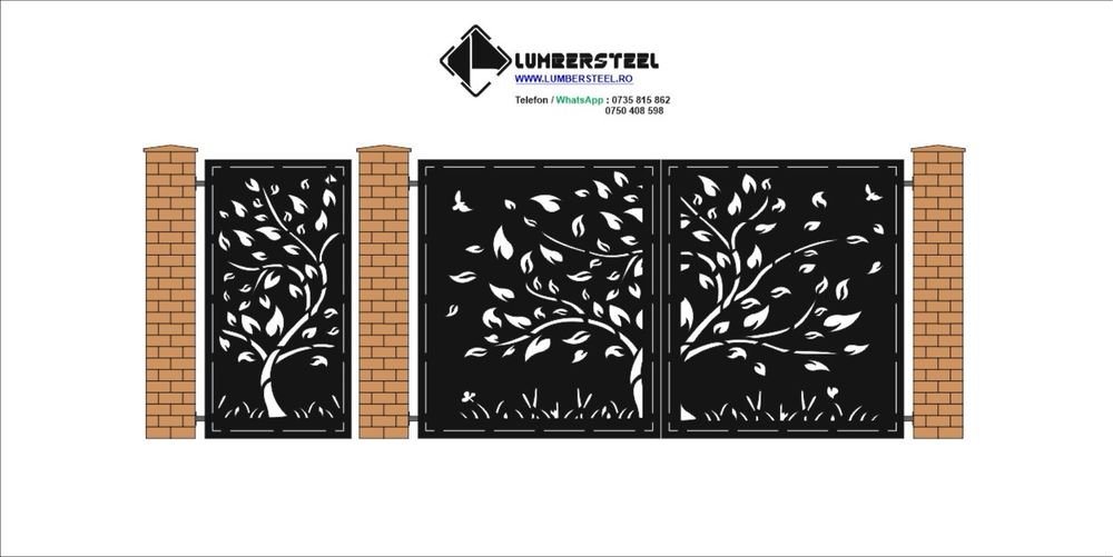 Porti garduri panouri de gard orice model tabla debitata