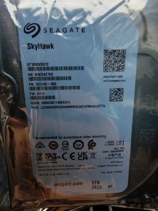 Hard disk Seagate SkyHawk Surveillance, 1TB