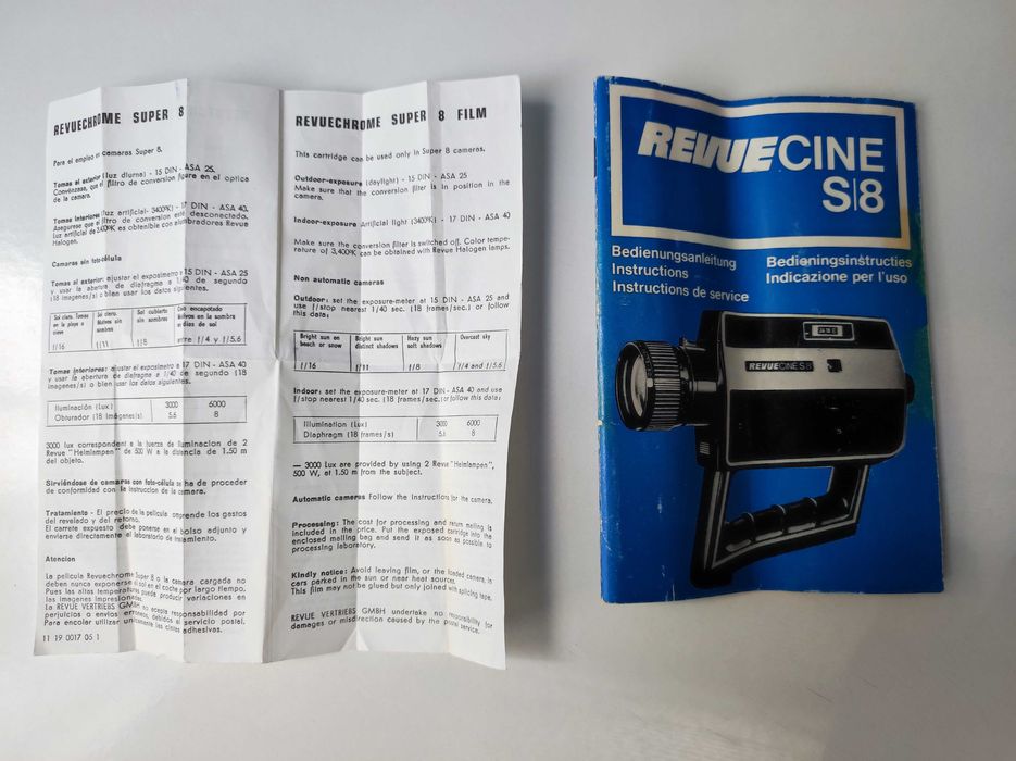 Cameră video Revue Cine S/8 de colecție anii 1960
