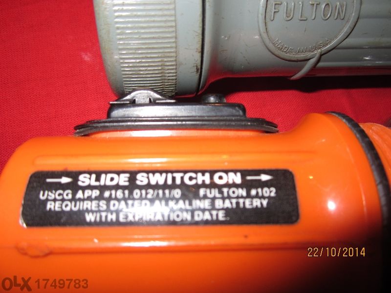 прожектор с антикварна стойност Fulton Mx993/u Military flashlight +ин