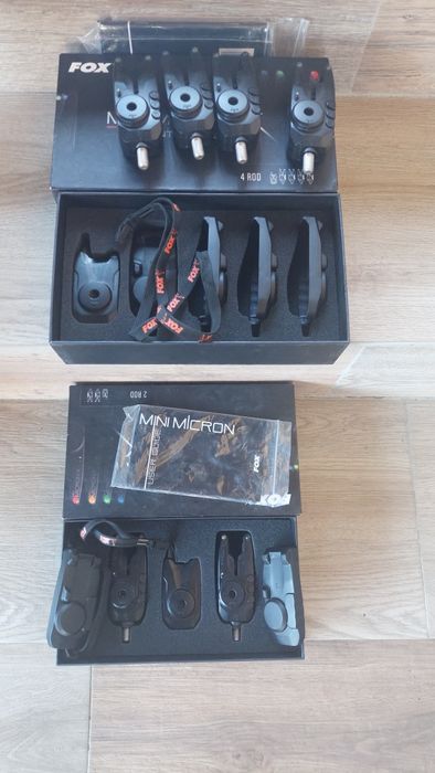 Fox Mini Micron X 2 Cannes + 1 Détecteur Central - Set Carpe Complet