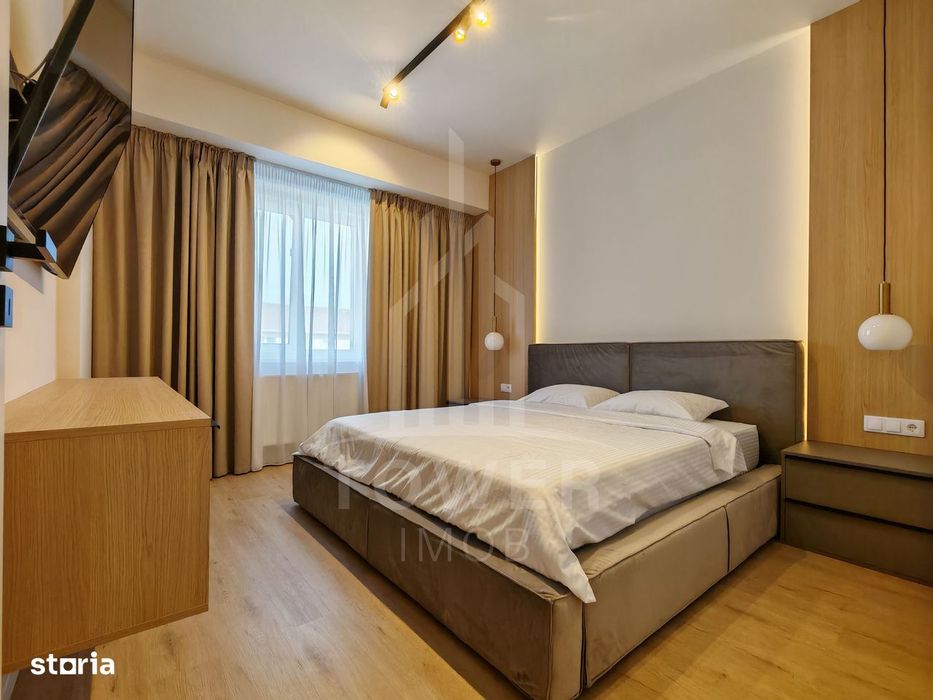 Apartament prima inchiriere cu 3 camere, nou, mobilat lux.