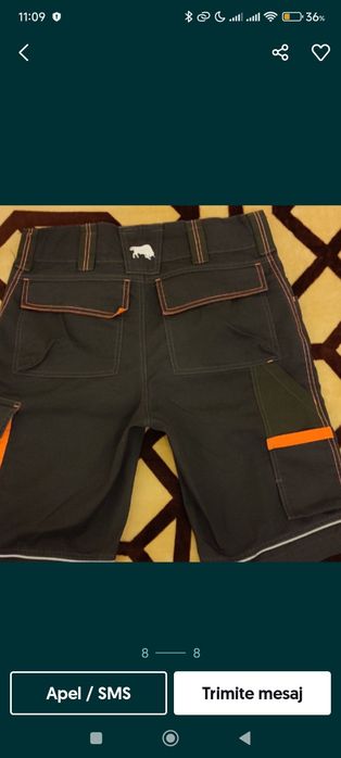 Pantalon scurt  de lucru Nr 46 , nou , Bull Star  SriLanka