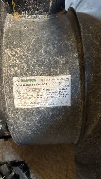 Freza zapada Progarden cu aprindere electrica 76 cm  si 15 cai putere