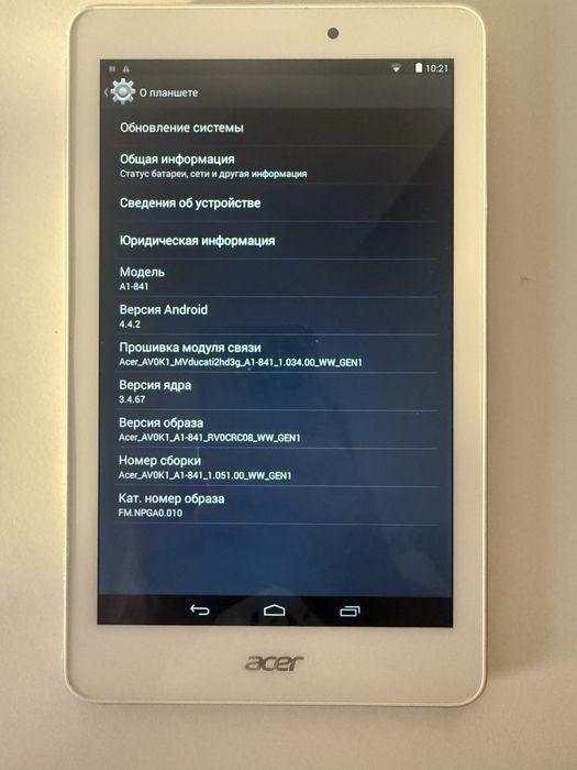 Таблет Acer iconia tab 8