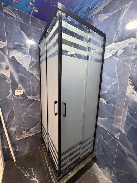 Душевая кабина 10 мм 6 мм, с профилем душ кабина каленное стекло