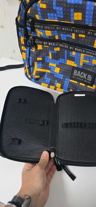 Ученическа раница и несесер Back up Lego Blocks