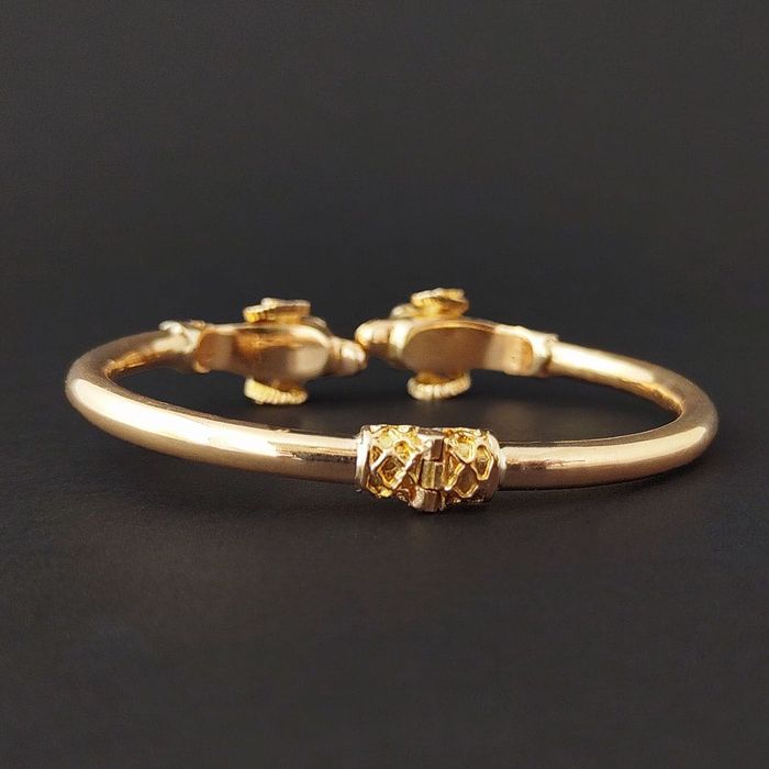 (PROMOTIE) Bratara vintage aur cu email, stil Zolotas, certif.